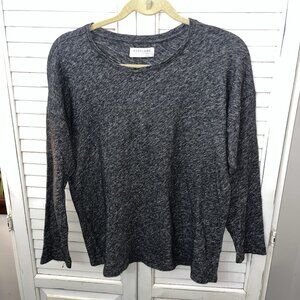 Everlane Top Medium Heather Gray Wool Blend Casual Chic Minimalist Light Sweater